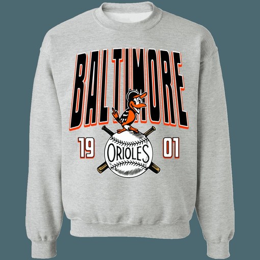 Baltimore Orioles 1901 Vintage MLB Crewneck Sweatshirt Hoodie Shirt for Fans