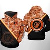 Baltimore Orioles All Over Print Camo Team 3D Hoodie Zipper - 3D Hoodies with Zippers