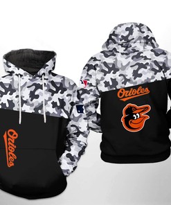 Baltimore Orioles All Over Print Camo Veteran 3D Hoodie - 3D Hoodies for Men Graphic