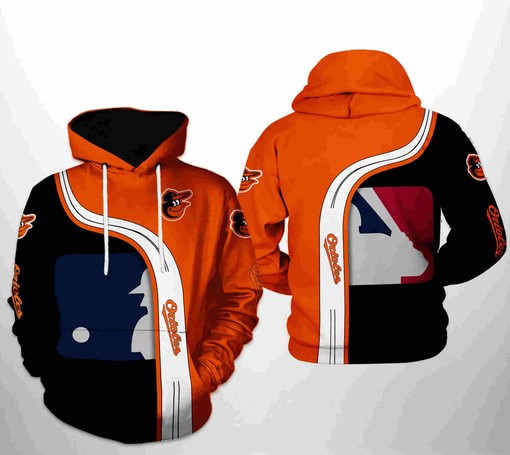 Baltimore Orioles All Over Print MLB Team 3D Hoodie - 3D All Over Print Hoodie Size S-5XL