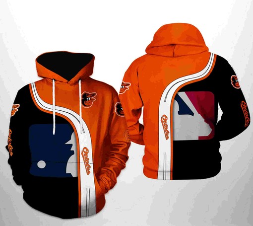 Baltimore Orioles All Over Print MLB Team 3D Hoodie Zipper - All Over Print Hoodie Printful