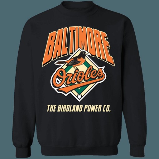 Baltimore Orioles BIRDLAND Vintage MLB Crewneck Sweatshirt Hoodie for Fans