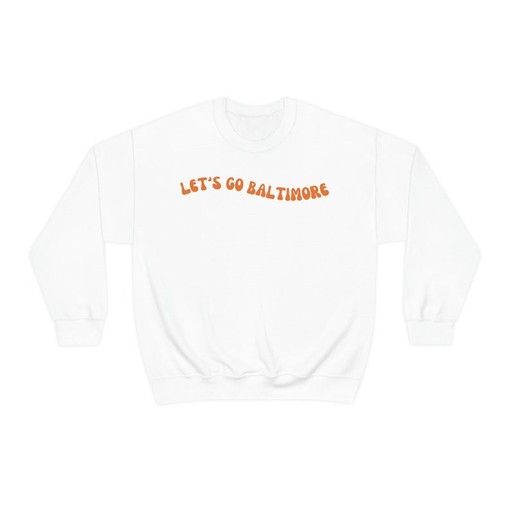 Baltimore Orioles Baseball Sweatshirt, Women's Crewneck Retro Style for Fanatics - Image 2