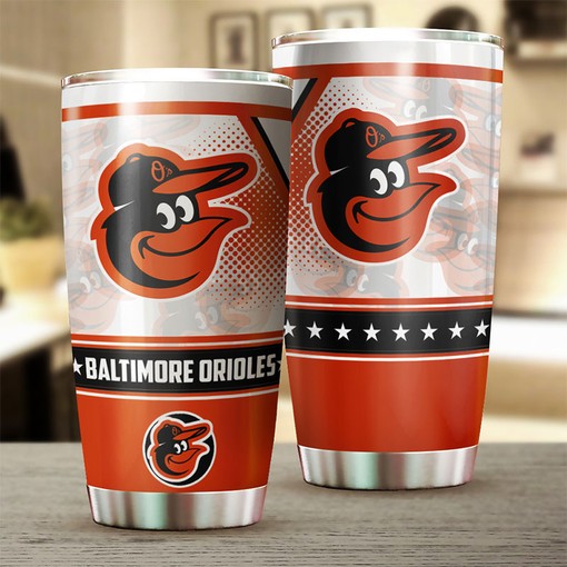 Baltimore Orioles Enthusiastic Awesome MLB Tumbler with a Unique MLB Design