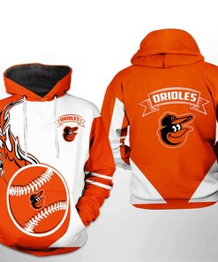 Baltimore Orioles MLB Classic All Over Print 3D Hoodie Zipper - Custom 3D Hoodies