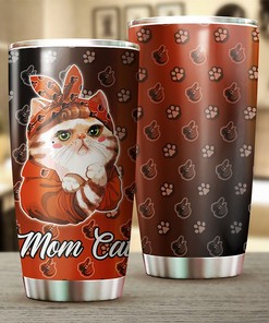 Baltimore Orioles MLB Tumbler Personalized for Cat-loving Baseball Fans with Custom MLB Logo