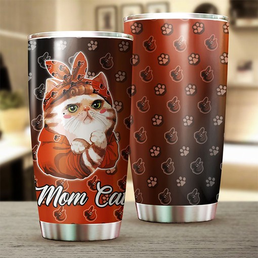 Baltimore Orioles MLB Tumbler Personalized for Cat-loving Baseball Fans with Custom MLB Logo