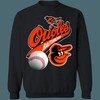 Baltimore Orioles Vintage 90s MLB Crewneck Sweatshirt Hoodie for Fans