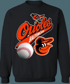 Baltimore Orioles Vintage 90s MLB Crewneck Sweatshirt Hoodie for Fans