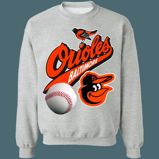 Baltimore Orioles Vintage 90s MLB Crewneck Sweatshirt Hoodie for Fans - Image 2