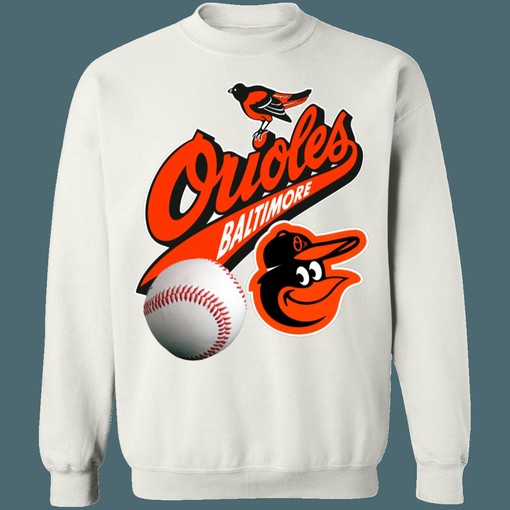 Baltimore Orioles Vintage 90s MLB Crewneck Sweatshirt Hoodie for Fans - Image 4