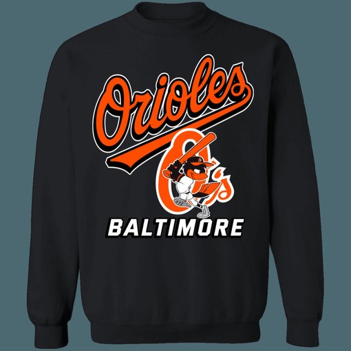 Baltimore Orioles Vintage NFLCrewneck Sweatshirt Hoodie for Old-School Fans