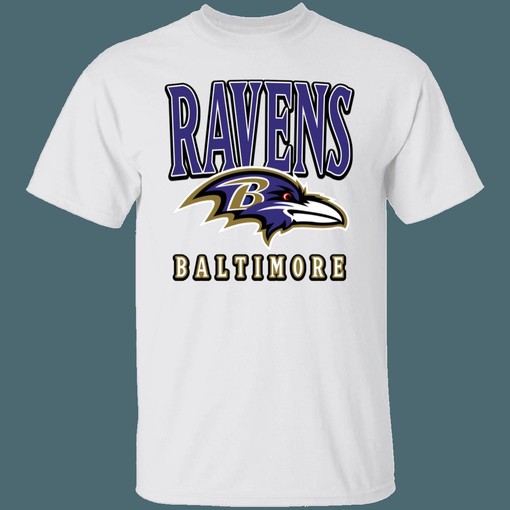 Baltimore Ravens Vintage NFL T-Shirt Sweatshirt Hoodie for Fans - Image 2