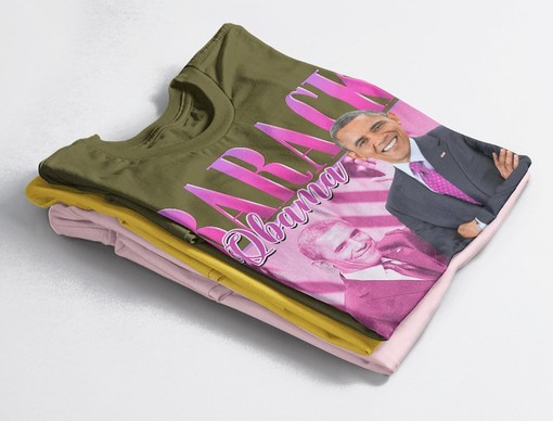 Barack Obama Homage Shirt, 90s Sweatshirt, American President Tee, Politician Minimalist Movie Shirts for Boys - Image 4