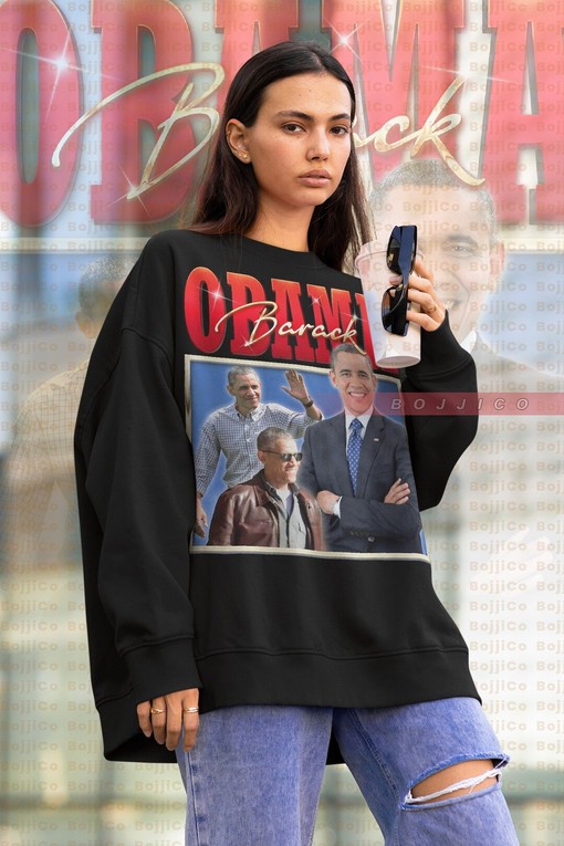 Barack Obama Shirt, 90s Vintage Sweater, Homage Tee for Men, American President Shirt Film T-Shirt
