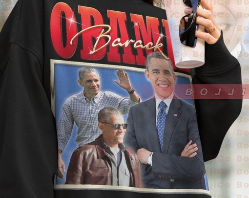 Barack Obama Shirt, 90s Vintage Sweater, Homage Tee for Men, American President Shirt Film T-Shirt - Image 4