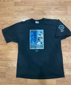 Barry Sanders Portrait Hall Of Fame Vintage Style Hoodie Sweatshirt - NFL 1998