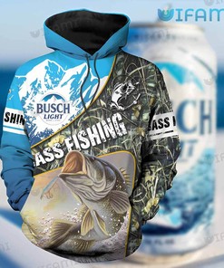 Bass Fishing All Over Print 3D Hoodie for Men - Beer Lovers Gift