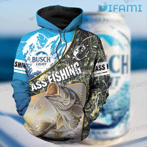 Bass Fishing All Over Print 3D Hoodie for Men - Beer Lovers Gift