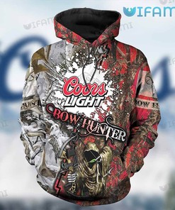 Bass Fishing Coors Light All Over Print 3D Hoodie for Beer Lovers
