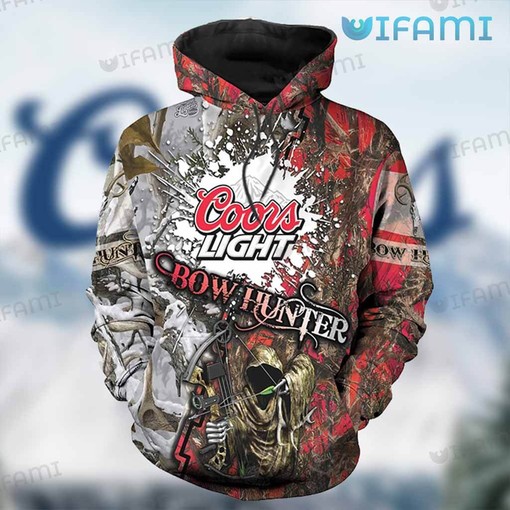 Bass Fishing Coors Light All Over Print 3D Hoodie for Beer Lovers