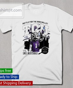 Battle For The Iron Skillet 2022 TCU Horned Frogs Vs. SMU Mustangs Shirt, Official University Football Fan Shirt