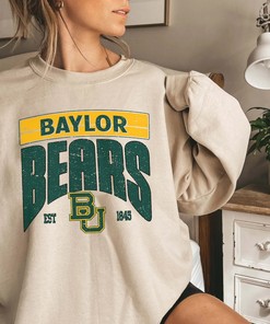 Baylor Bears EST 1845 Hoodie Sweatshirt Gift for Fans - Baylor University Shirt, NCAA Tee for Basketball Fans