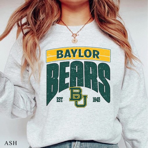 Baylor Bears EST 1845 Hoodie Sweatshirt Gift for Fans - Baylor University Shirt, NCAA Tee for Basketball Fans - Image 2
