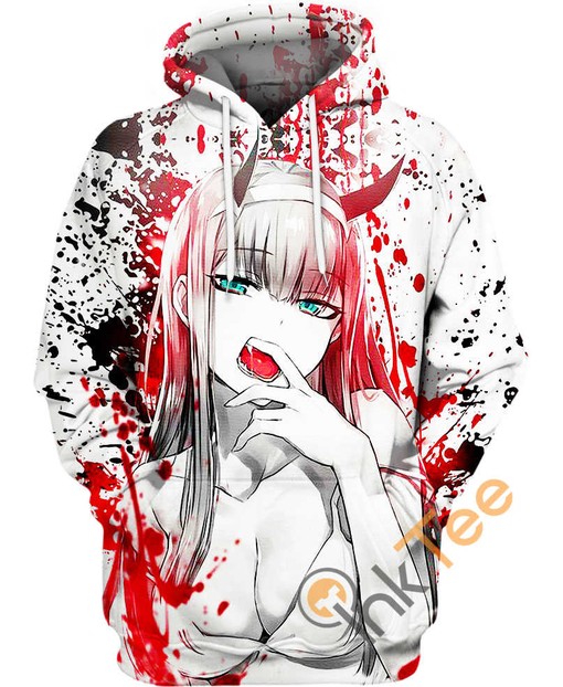 Be Unique with Custom Darling in the Franxx Zero Two All Over Print 3D Hoodie