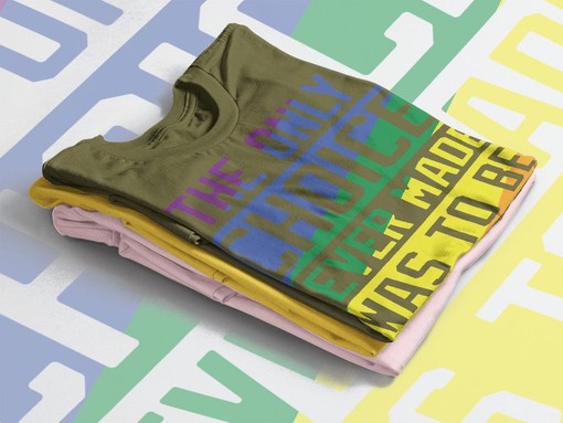 Be Yourself Shirt - Minimalist Movie Shirts for Men with PRIDE Month and QUEER AF