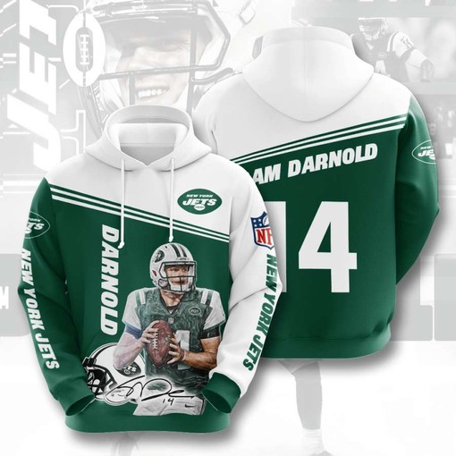 Be a Sports Fan with New York Jets All-Over Print Hoodie 3D