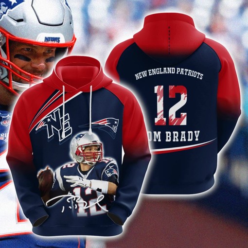 Be a Trendsetter with Custom Sport All Over Print Hoodie 3D for New England Patriots Fans with Eye-Catching Graphics