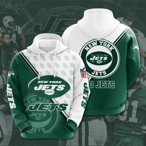 Be a Trendsetter with New York Jets Men's 3D Hoodie for Sports Enthusiasts