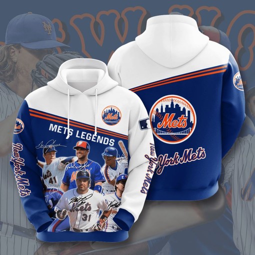 Be a True Baseball Fan with Mets All-Over Print 3D Hoodie