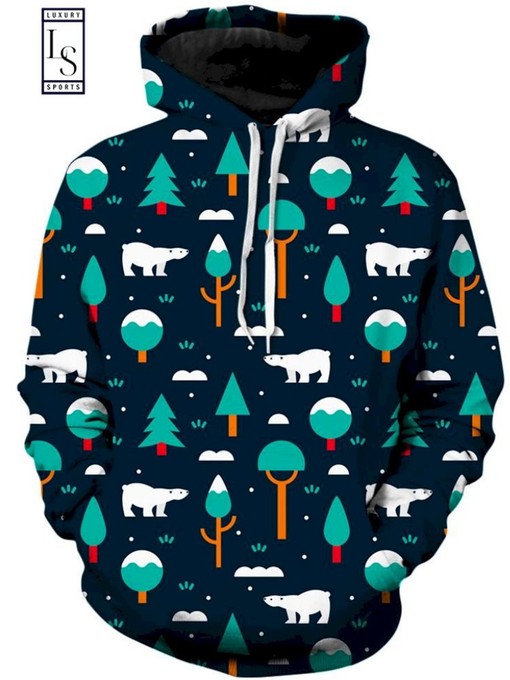 Bear Brillz Unisex All Over Print 3D Hoodie - For Bear Lovers