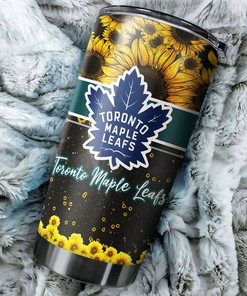 Beautiful Sunflower Design Toronto Maple Leafs NHL Tumbler