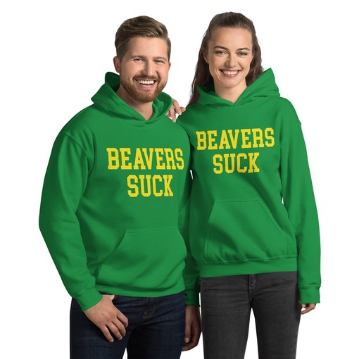 Beavers vs. Oregon Rivalry Sucks Hoodie Sweatshirt - Retro NCAA Shirts - Image 2
