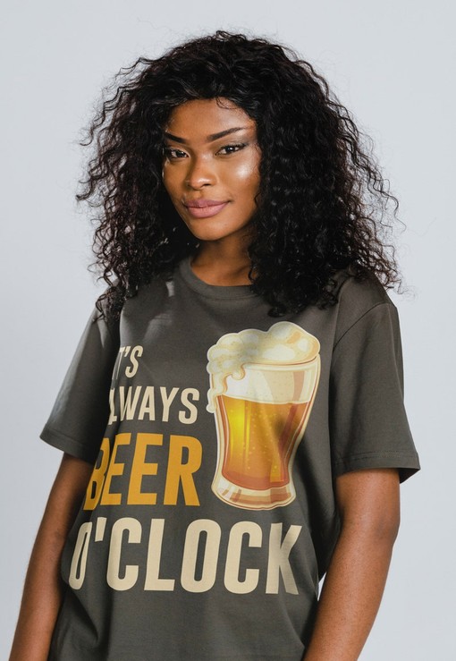 Beer Lover Movie T-Shirts, It's Always Beer O'Clock Unisex Tees| Patriotic USA Ireland Irish St Patricks Day Gifts