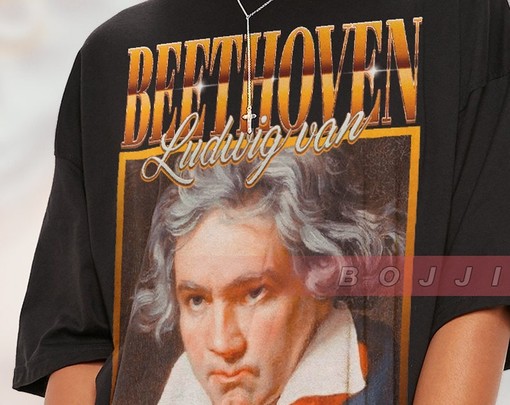 Beethoven Classical Music Artist Tee featuring German Composer Ludwig van Beethoven, Conductor known for Symphony - Image 2