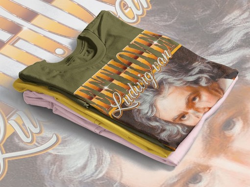 Beethoven Classical Music Artist Tee featuring German Composer Ludwig van Beethoven, Conductor known for Symphony - Image 4