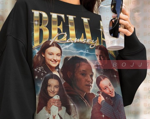 Bella Ramsey Fans Gift, Homage T-Shirt, Retro 90s Sweater, Bella Ramsey Merch, Minimalist Movie Shirts for Boys - Image 4