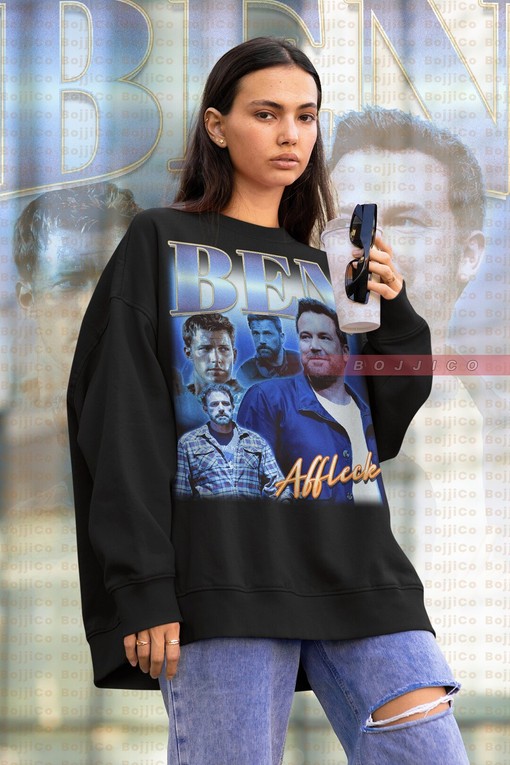 Ben Affleck Homage Sweater, Fan Tees for Retro 90s Look - Movie Shirts for Boys