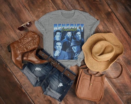 Benedict Cumberbatch Imitation Homage Vintage Movie Shirt, Strange 90s Sweater for Movie Fans, Enigma Merchandise Gift - Image 3