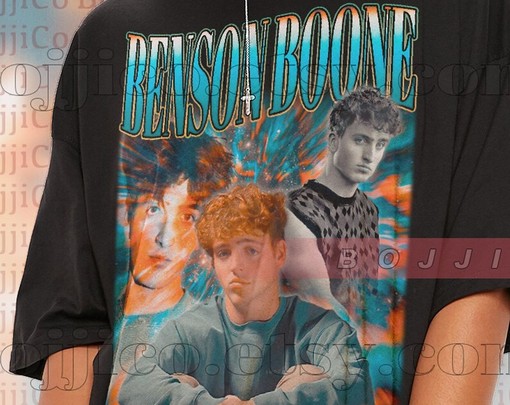 Benson Boone Vintage Shirt - Benson Boone Homage - Minimalist TV Show Shirt - Benson Boone Fan Tees - Image 2