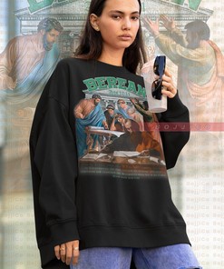 Berean Acts 17:11 Christian Sweatshirt, Chosen Shirt with Angels Design - Film T-Shirt