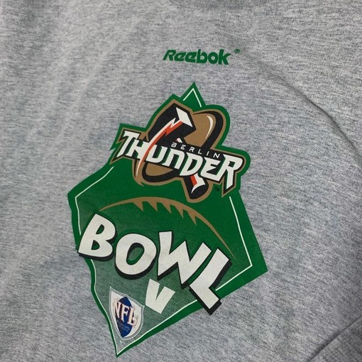Berlin Thunder Bowl NFL Vintage Grey Hoodie Sweatshirt T-Shirt - Ideal NFL Fan Apparel - Image 2