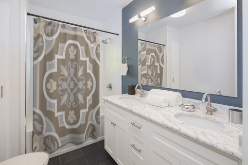 Best Contemporary Shower Curtain for College Dorm and Bathroom - Image 2