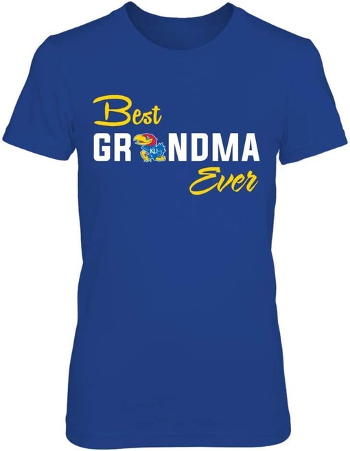 Best Freakin' Grandma Ever Kansas Jayhawks Shirt - NCAA Shirts for Women