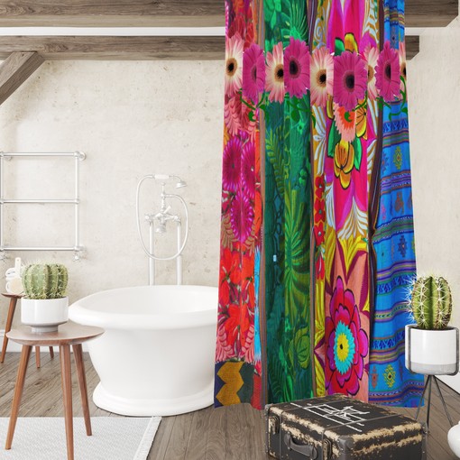 Best Funky Hippie Shower Curtain with Personalized Bath Mat and Towels for Unique Bathroom Decor