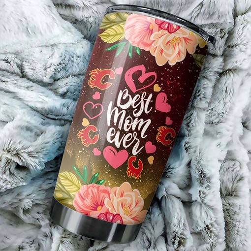 Best Mom Ever Cool Flower Can Enjoy Calgary Flames with This NHL Tumbler 20 oz with Fashion Tumblers